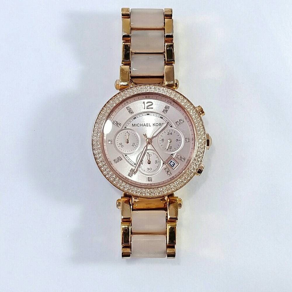 Michael Kors Parker Rose Gold-Tone Bl